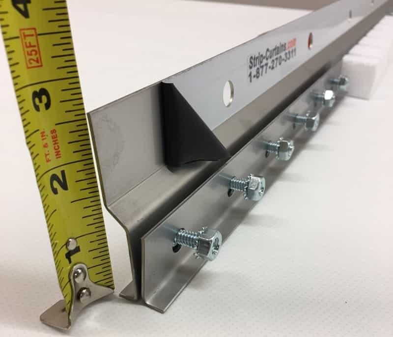 Strip Curtain Hardware - Face Mount Stainless