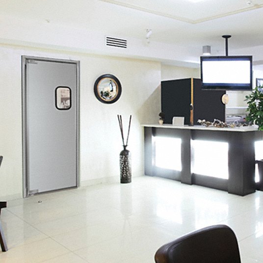 Stainless Steel Doors Tuff Lite Double Panel 42" x 84" H Opening