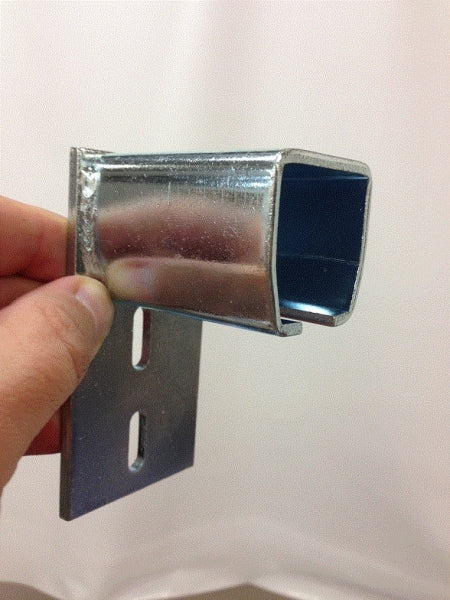 Wall Mount End Stop Down - Prevents Track Roller from Sliding Out