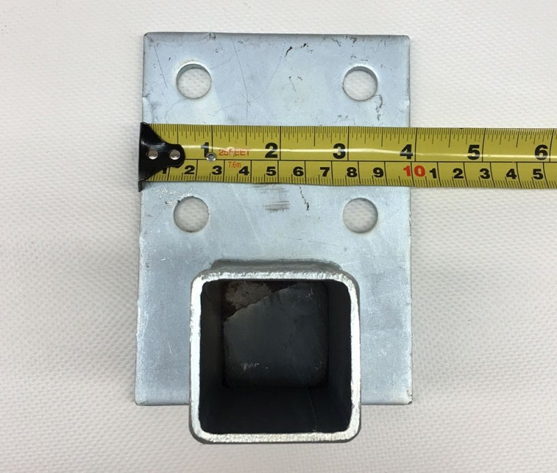 Wall Mount Fixture - 4 x 6 x 1/4" Wall Plate - Modular Frame Hardware
