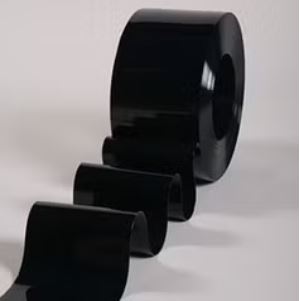 8" PVCROLL-BLACK-SMOOTH-OPAQUE-100'