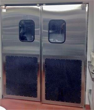 Stainless Steel Doors Tuff Lite Double Panel 60" x 84" H Opening