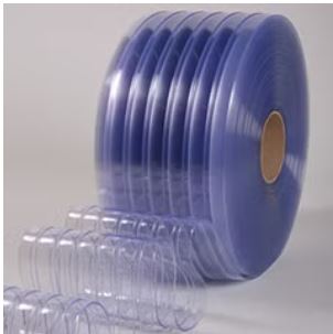 PVCROLL-RIBBED CLEAR -50' — Curtains & Doors Online