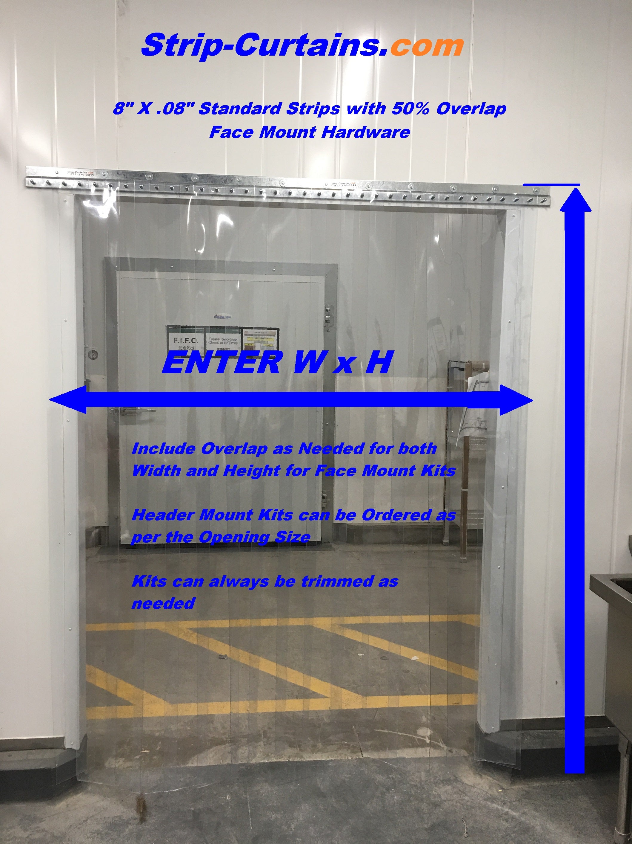 PVC Vinyl Door Strips Walk-in Cooler Freezer Walk-in Cooler Strip