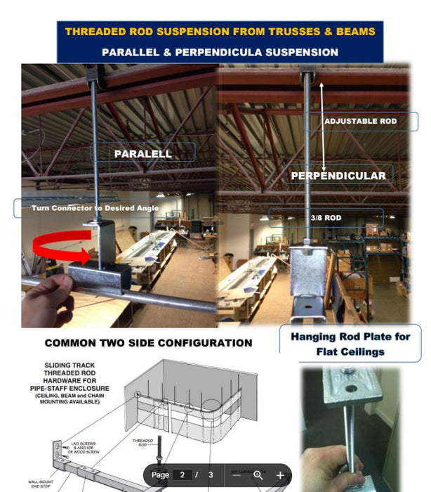 Build Common Warehouse Dividers 18 OZ Industrial Strength - Vinyl Coated Nylon - Fire Rated Materials