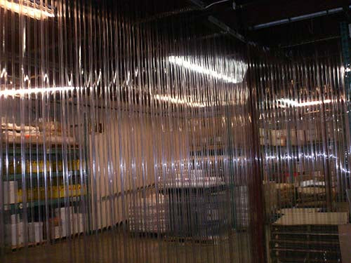 Strip Door Curtain Ribbed Complete Kit