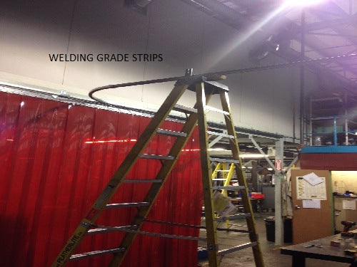 Welding Strip Curtain Kits Blue & Red Semi Transparent - Cover Any Size !