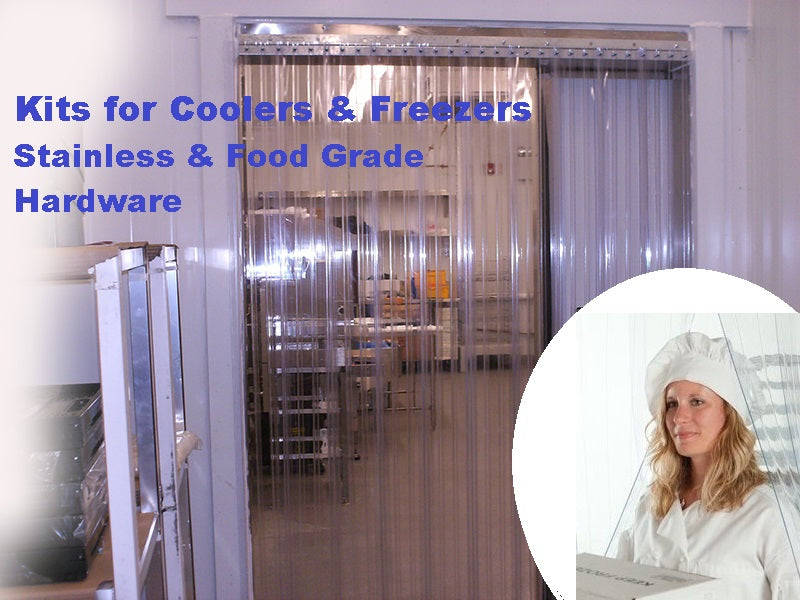 Cooler & Freezer Strip Door Curtain Kits